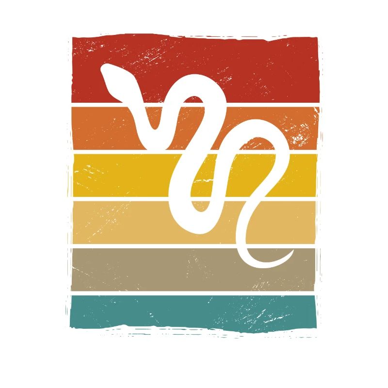 Snake Retro Reptile Python Gift idea