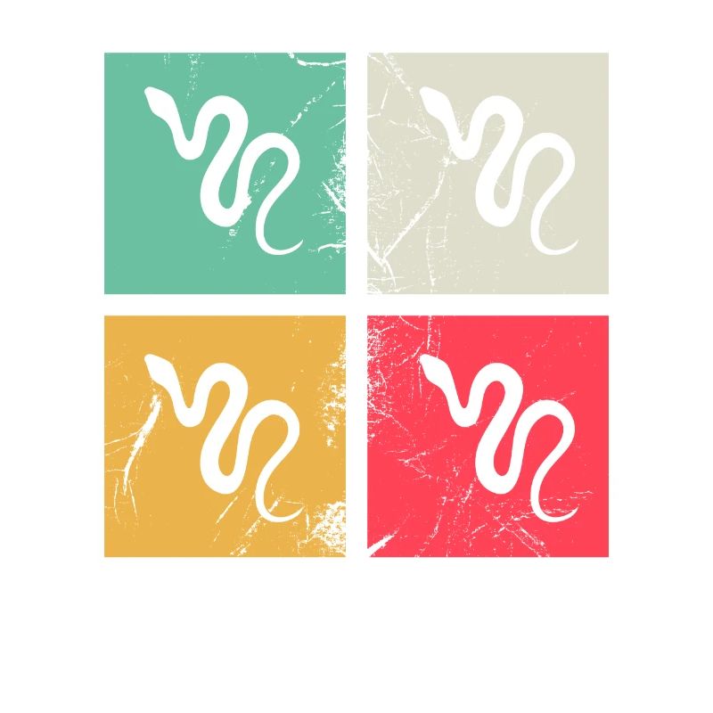 Snake Retro Reptile Python Gift idea