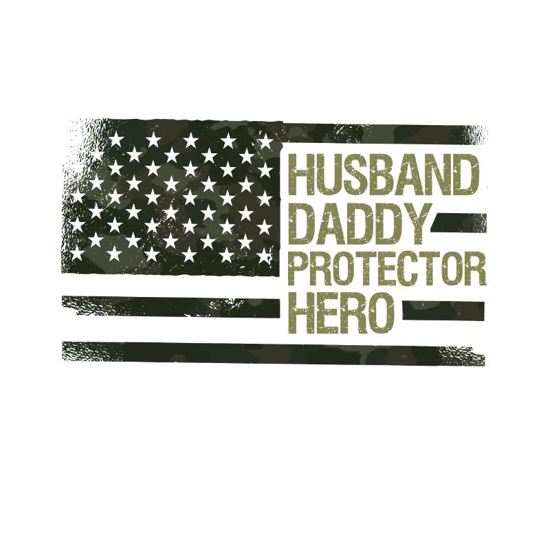 Husband Daddy Protector Hero Vathers Day Papa USA