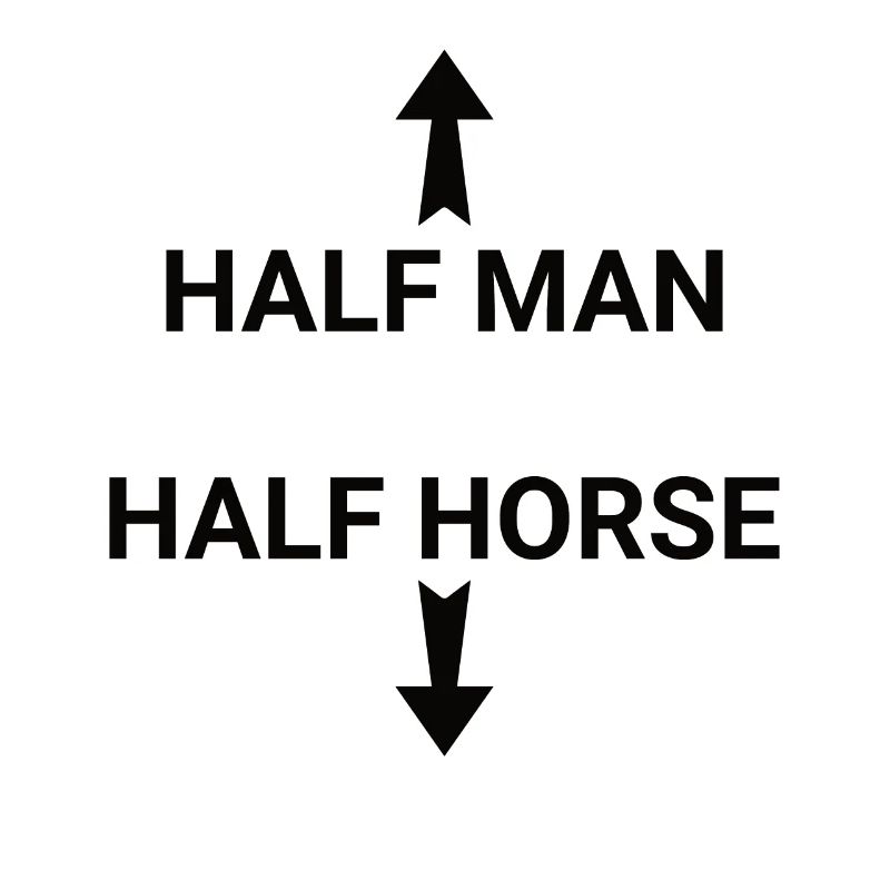 Half Human Half Horse Man Humor Centaur