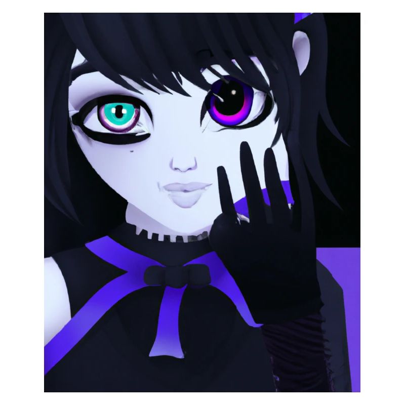 Goth Anime Vaporwave Niedlich Und Unheimlich Goth