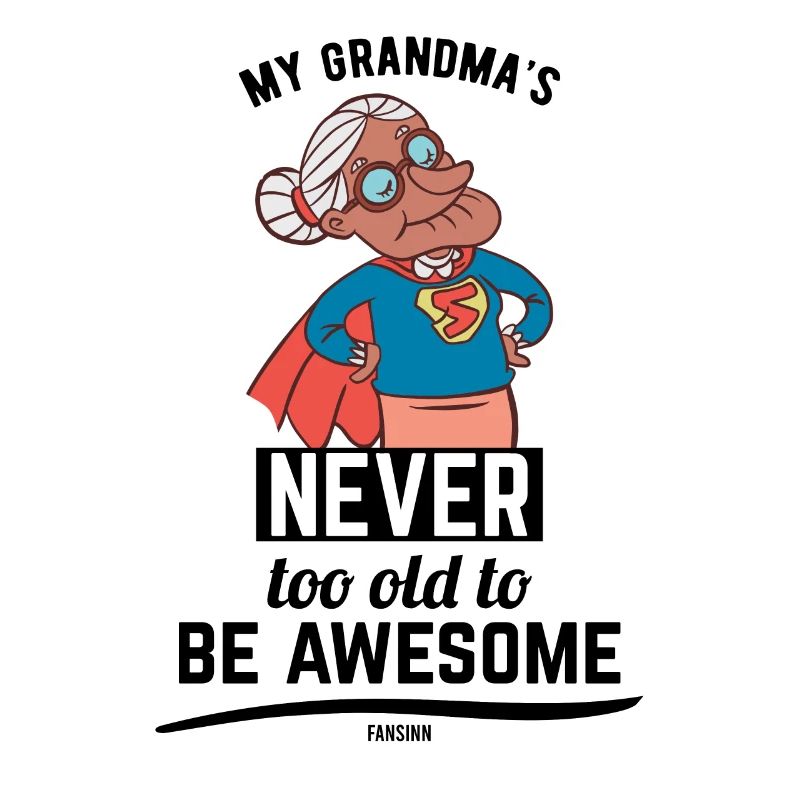 coole Oma Mutter Großmutter Held