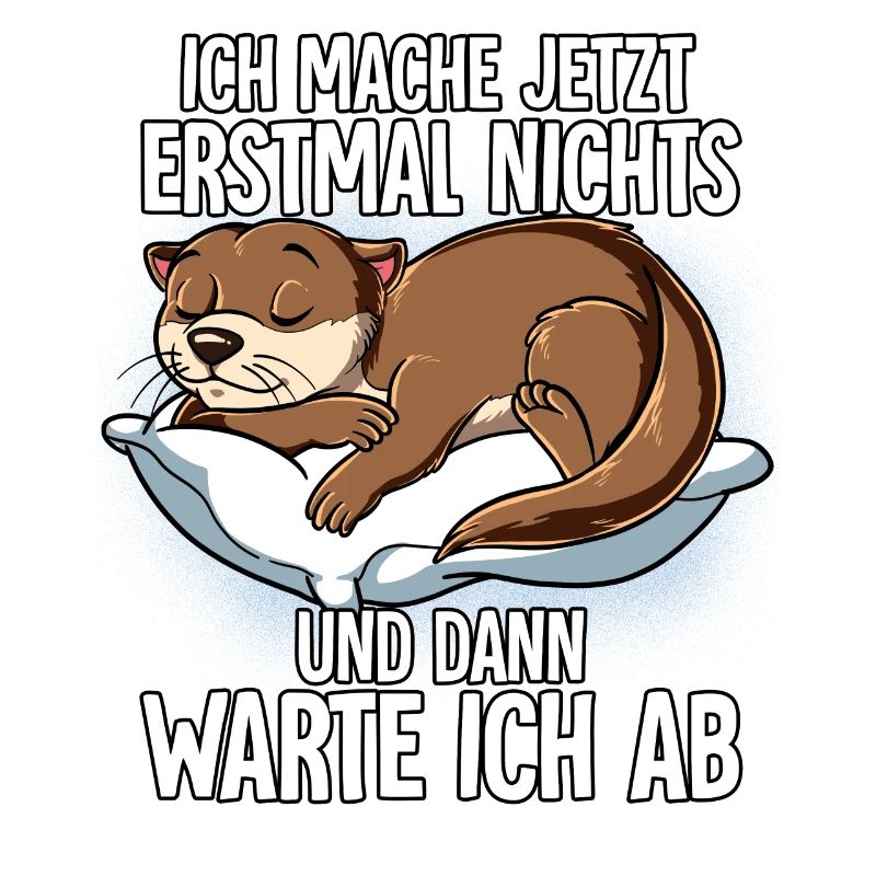 Langschläfer Otter Müde Schlaf