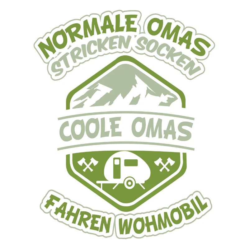 Omi Wohnwagen Camping Spruch Oma Großmutter