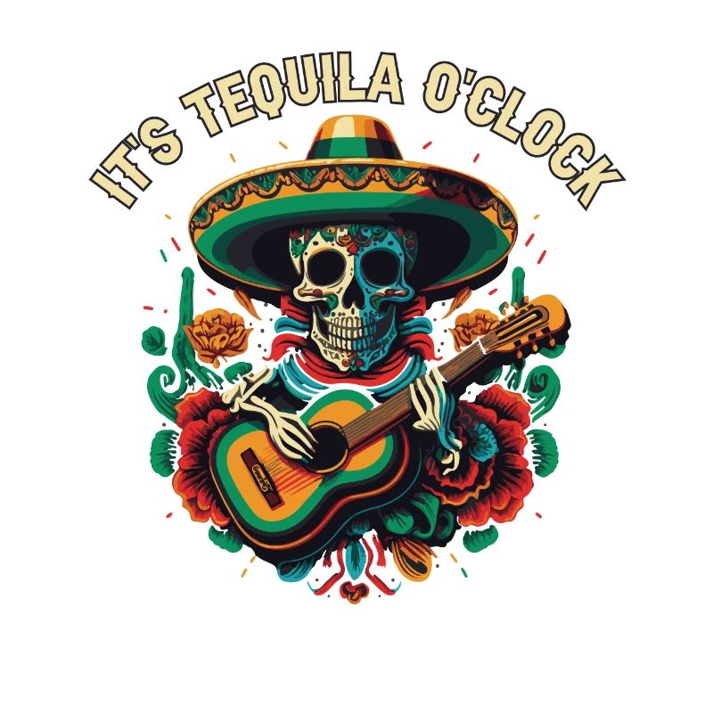 It's Tequila Oclock Alcoholic Tequila Drinker