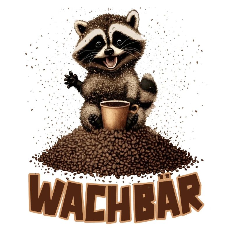 Wachbär Waschbär Motiv Köstüm Bild Mode Rave