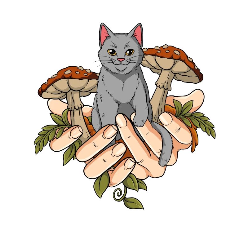 Cottagecore Katze