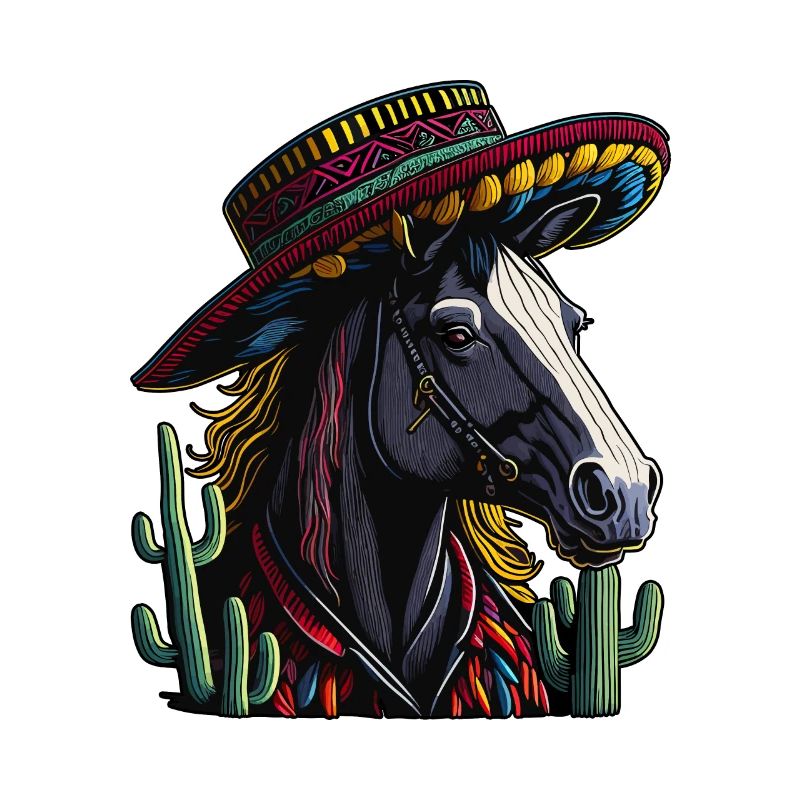 Cinco de Mayo Pferd nach mexikanischer Art mit