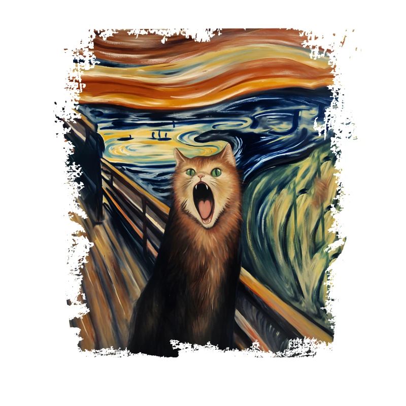 Le Chat Criant Edvard Expressionnisme Munch