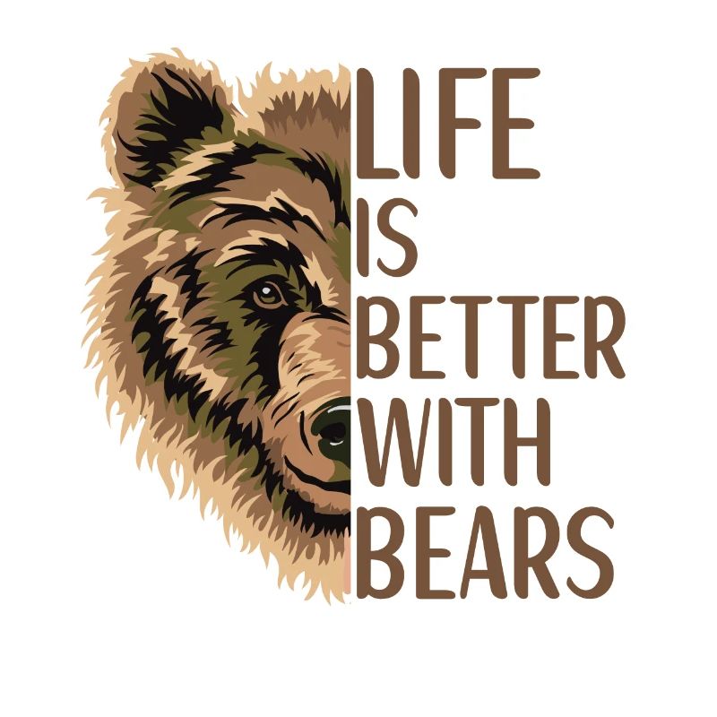 Bear Lover Accessories Grizzly Bear Gift