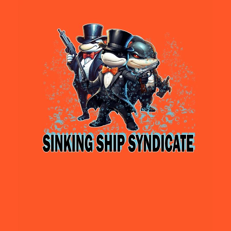 Funny Orca Sinking Ship Syndicate - Orcas Making