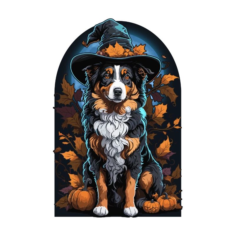 Australian Shepherd Hexe Halloween Aussie