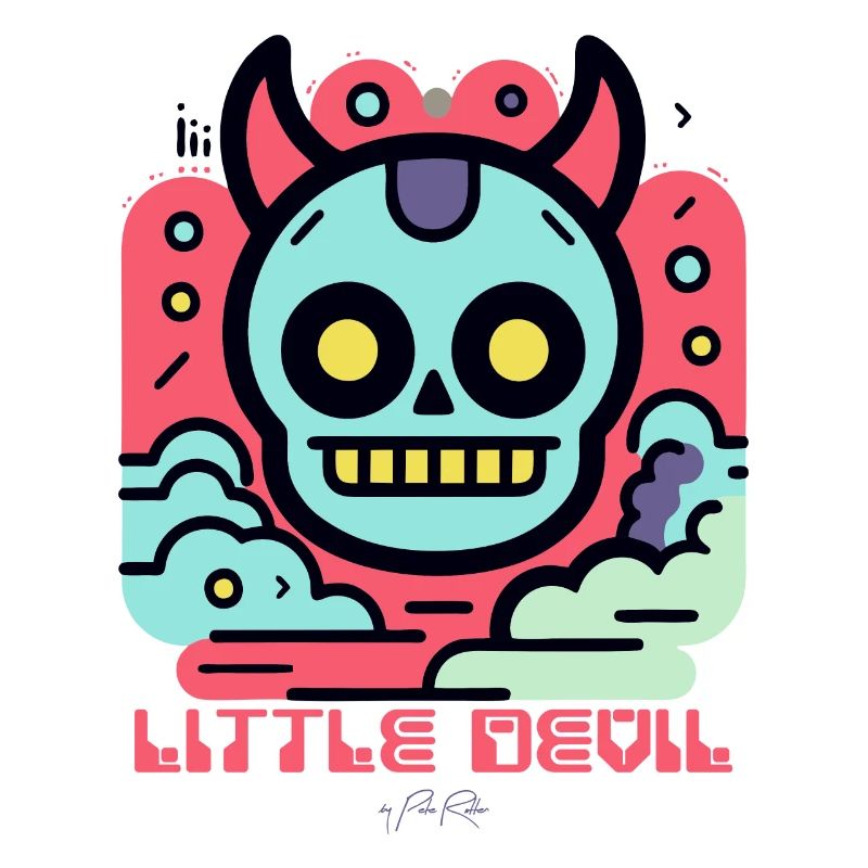 Style de dessin animé moderne : Petit diable