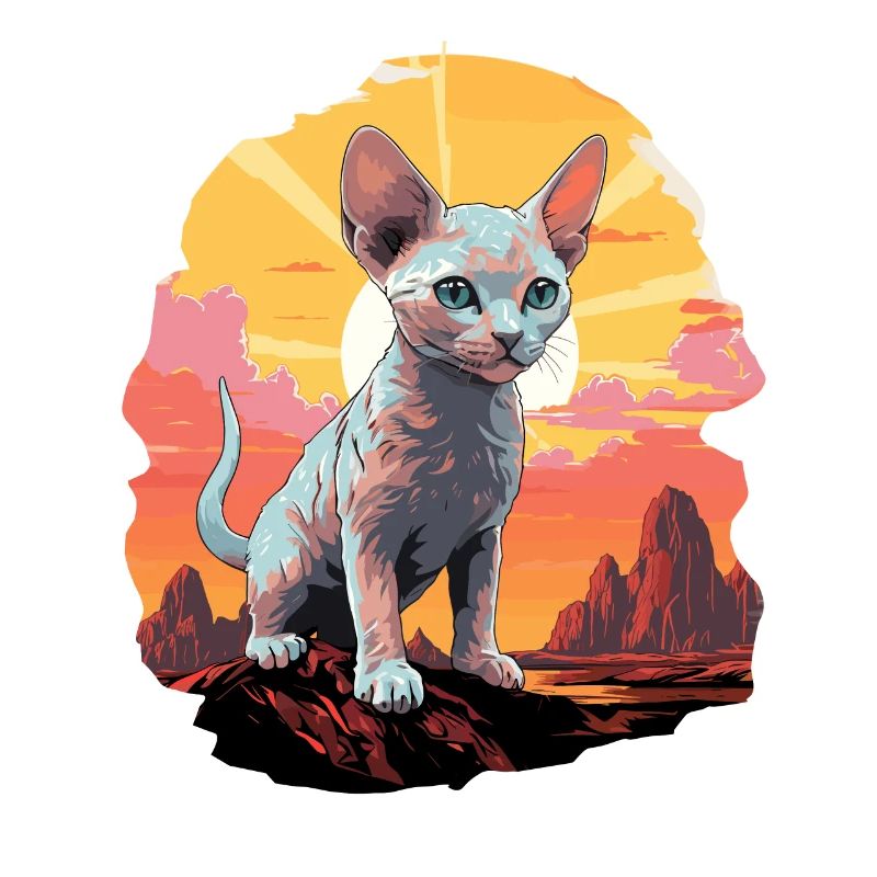 Devon Rex Kätzchen Devon Rex Katze