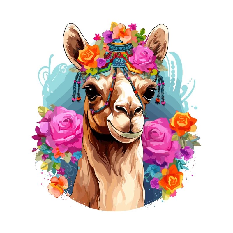 Kamel Kamelkopf Blumen