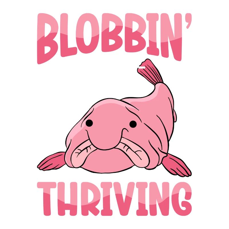 Drôle de poisson Blobfish mignon