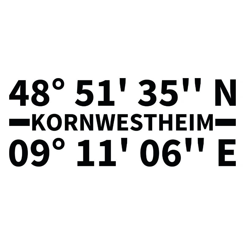 Kornwestheim coordinates