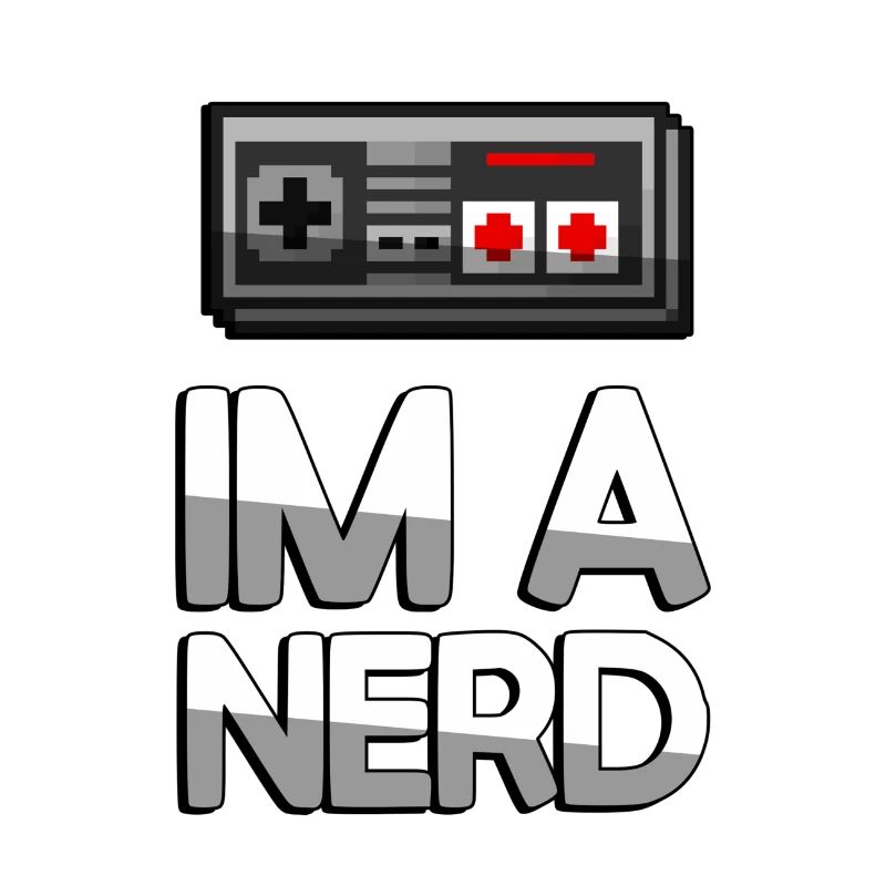 IM A NERD + NES Controller - Gaming