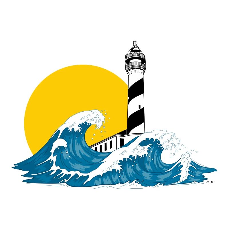 lighthouse wave Menorca