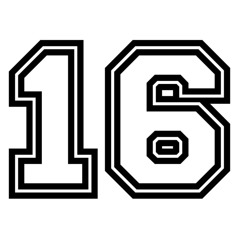 16 Zahl symbol