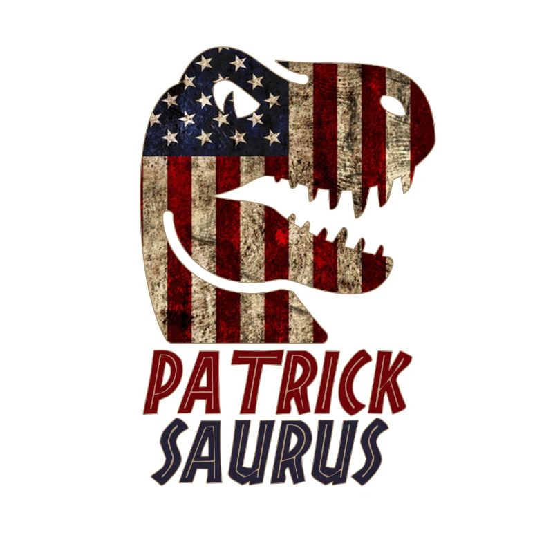 Patriotique Patrick Dinosaur Patricksaurus