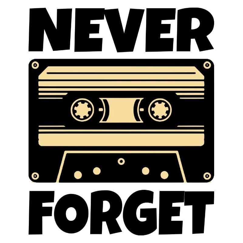 Cassette Retro Never Forget
