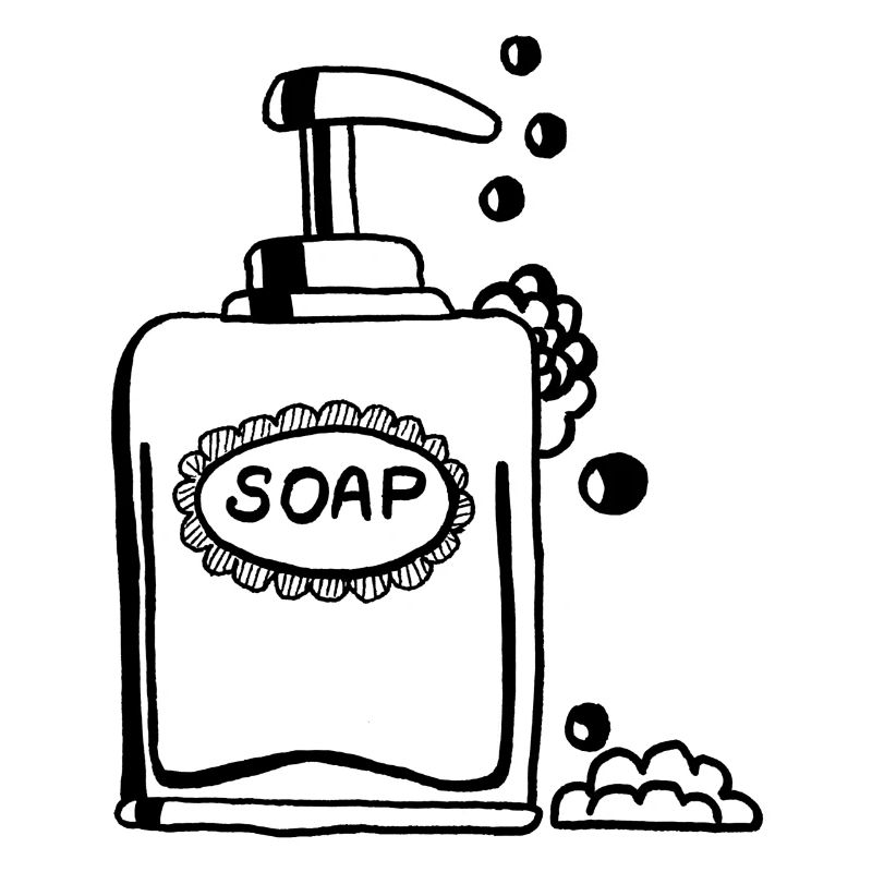 Savon, savon, distributeur de savon