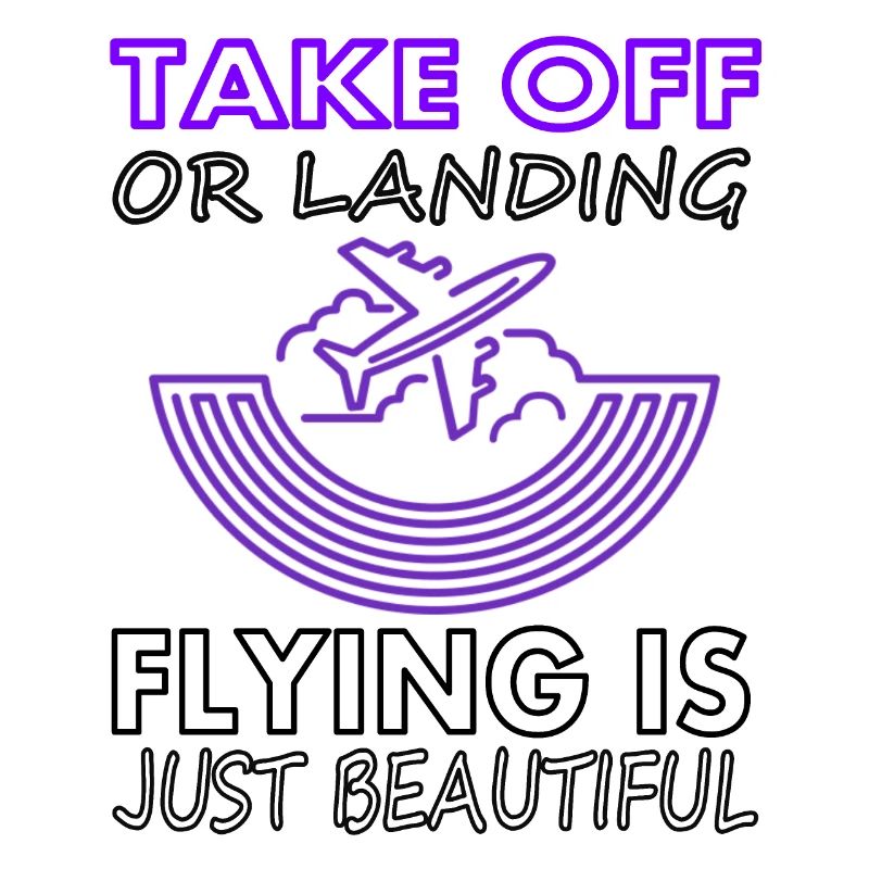 flying is beautiful runway airplane gift idea