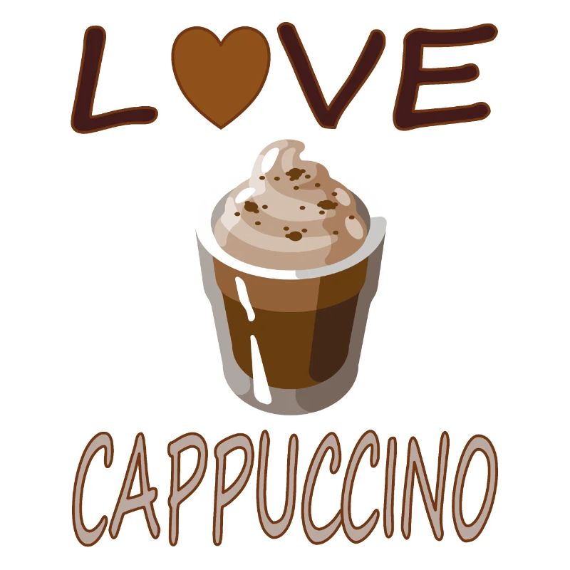 Ich liebe Cappuccino Kaffee trinken Geschenkidee