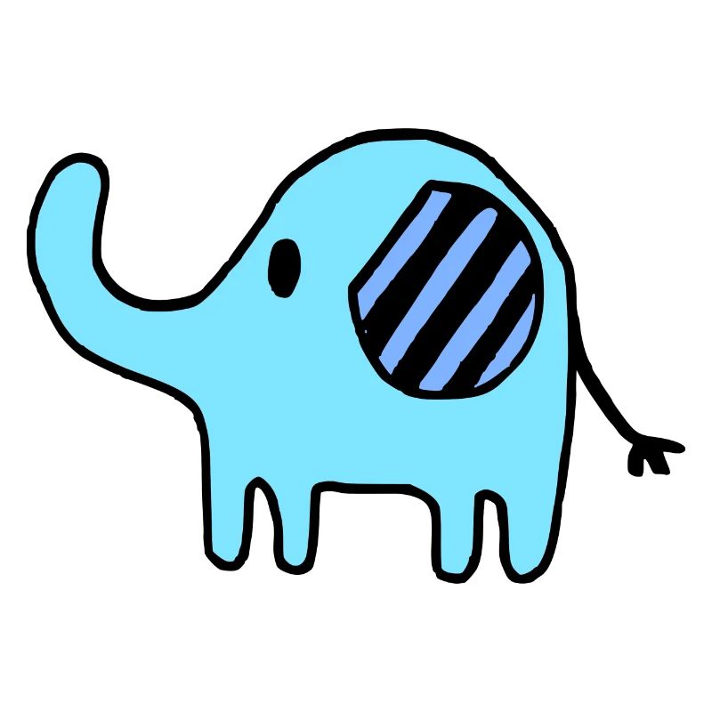 Elefant klein blau Mädchen Jungs Kinder Geschenk