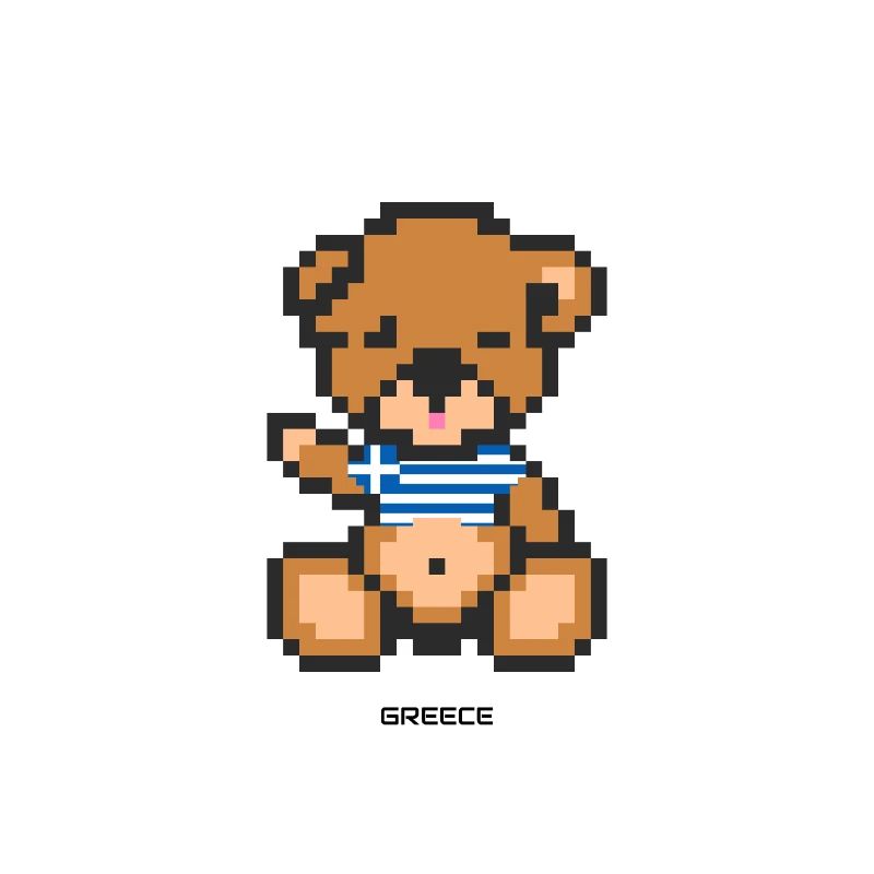 Pixel Bear Greece
