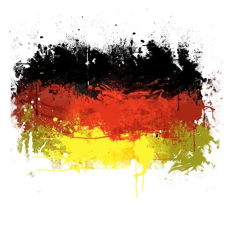 Deutsch Flagge Graffiti