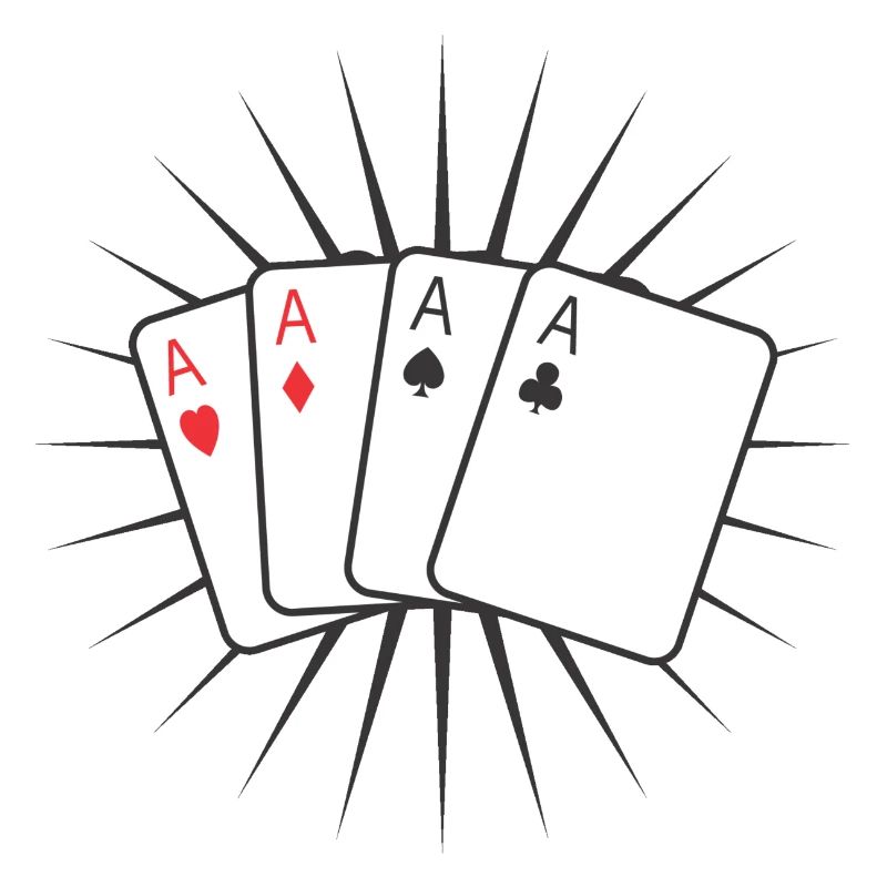 Poker - 4 aces Wappen