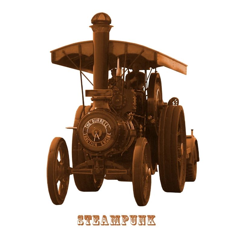 Tractor Tractor Steampunk Steam Engine Retro