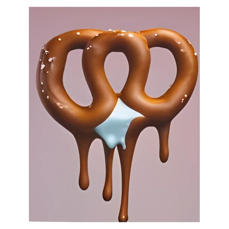 Schmelzende Eisbrezel
