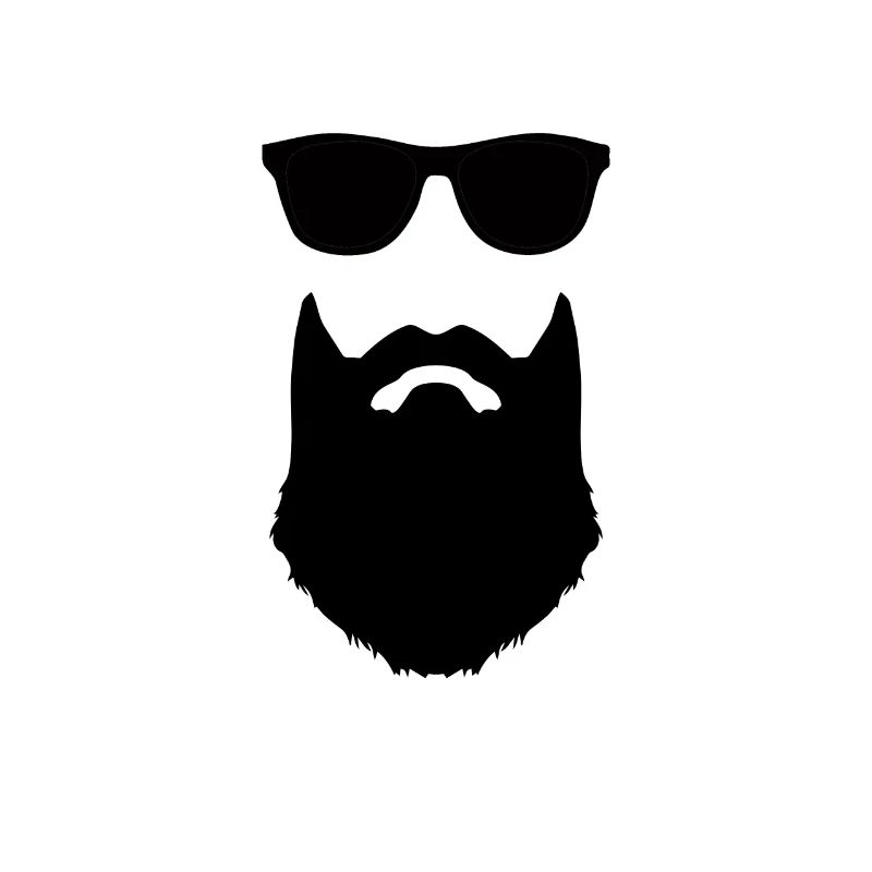 Bart und Sonnenbrille