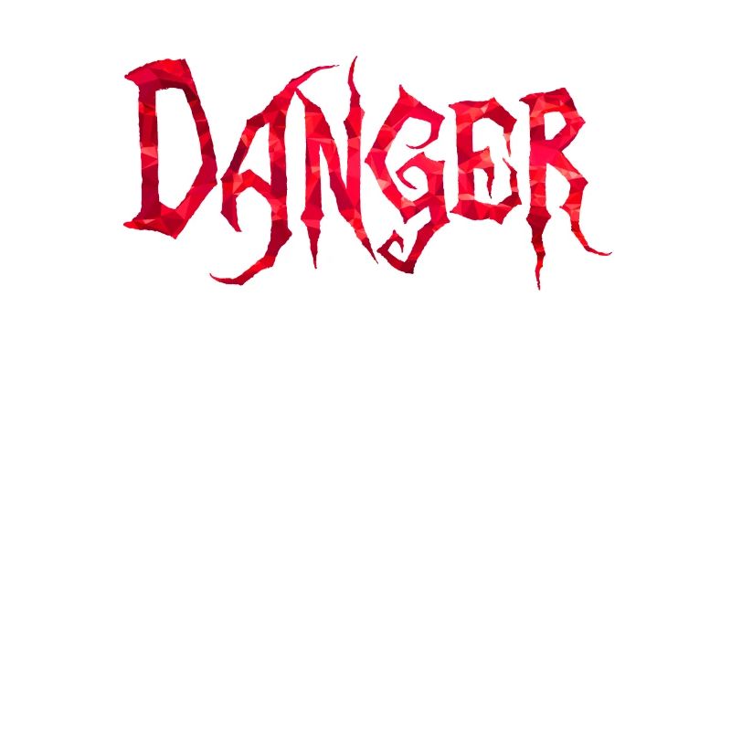 Danger red polygons