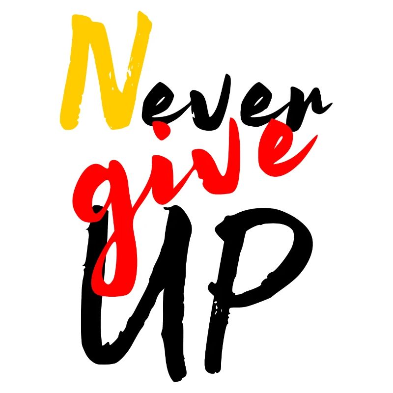 ne jamais abandonner never give up idée cadeau blc