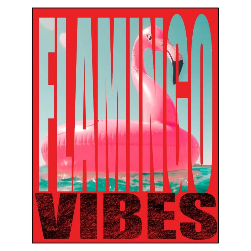 flamingo tshirt design