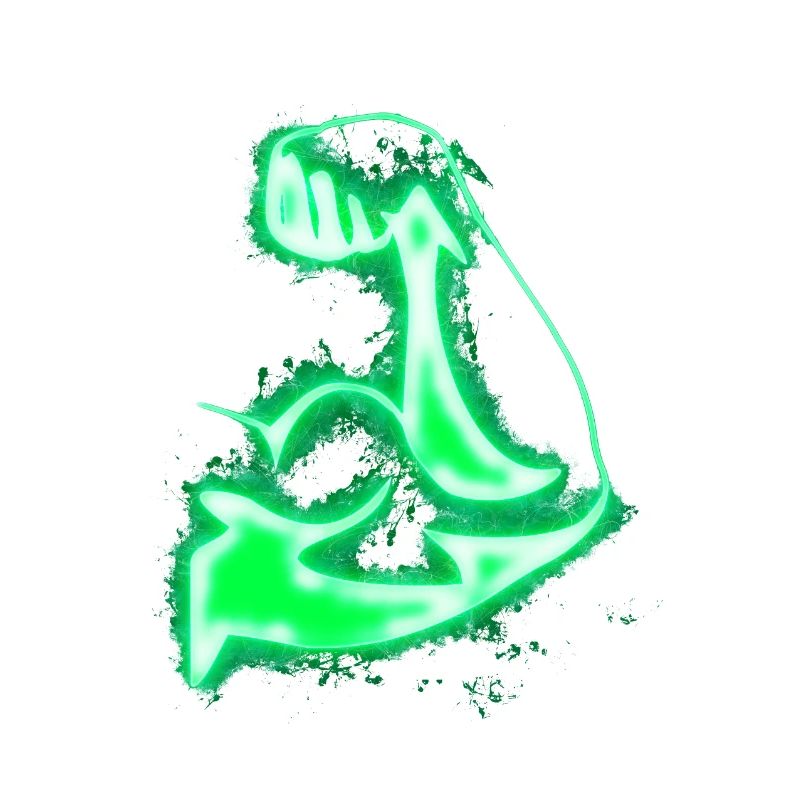 Stark Arm hell glühend