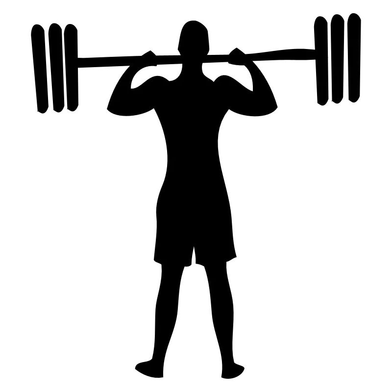 Gewichtung Hebe Sport-Mann