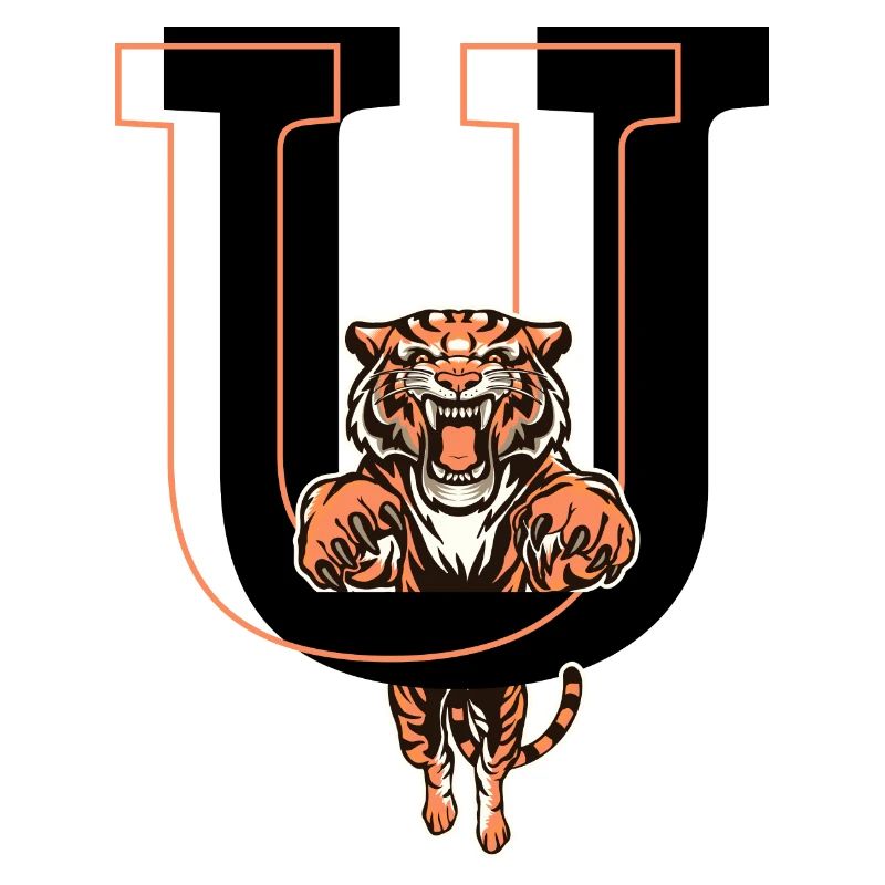 Buchstabe u Tiger - Geschenkidee