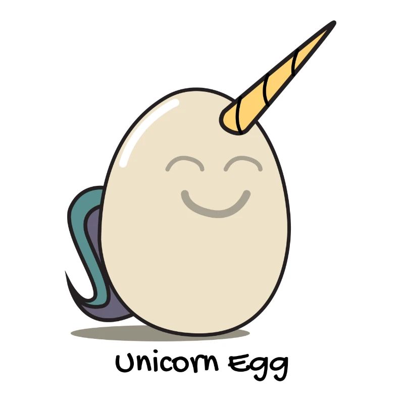 Unicorn Unicorn Mythical Creature Horn Egg Egg Funny