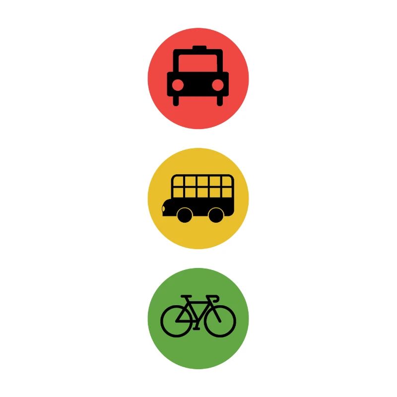 Bicycle Traffic Light Sustainable Environment Gift Idea Green