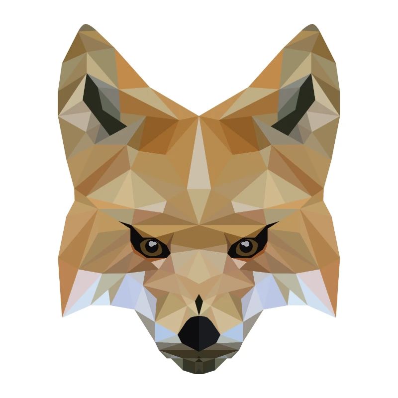 Low Poly Art Fox - Geschenkidee
