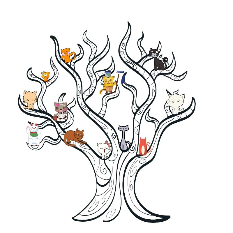 Tree with cats - cat tree