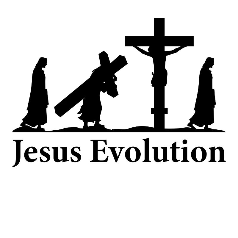 T-shirt de religion drôle d'évolution de Jésus-Christ