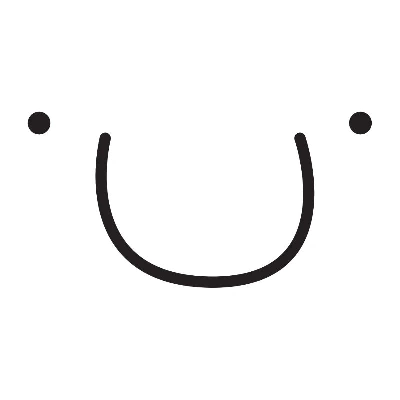 Visage souriant mignon