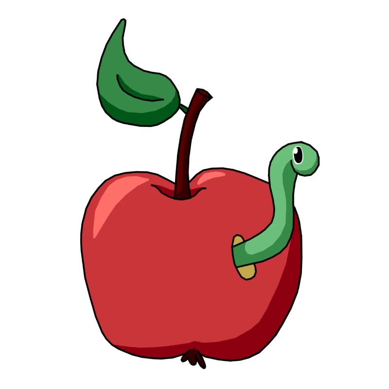 Apple and worm