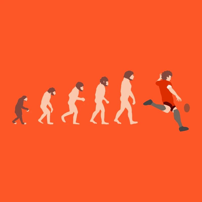 Idée cadeau Evolution Rugby Funny